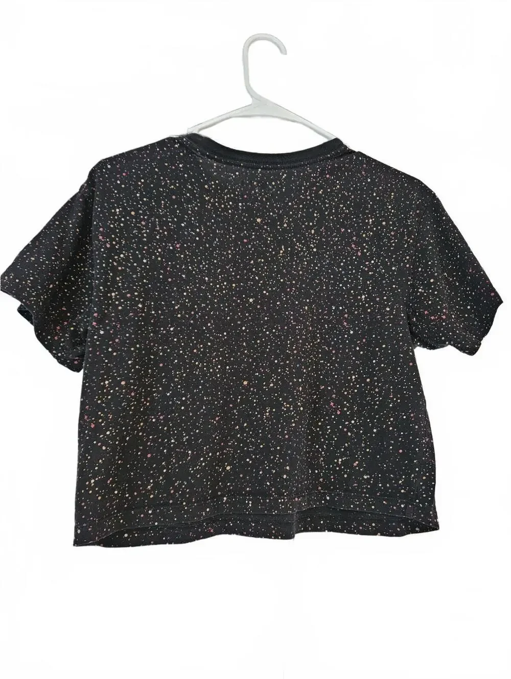 Air Jordan Girls L (12-13) Jumpman Color Mix All Over Speckle Black T-Shirt Crew
